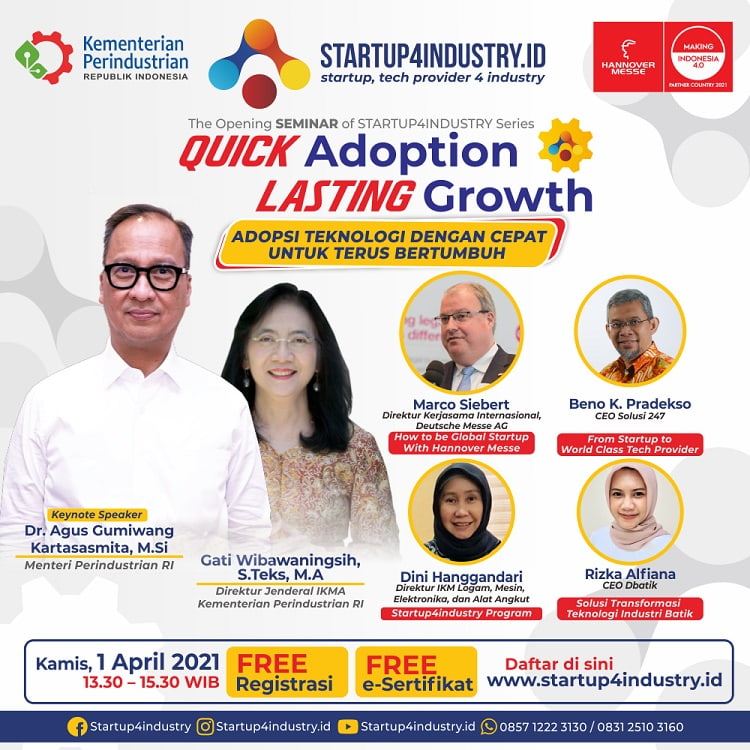 Opening Seminar Startup4industry Quick Adoption Lasting Growth