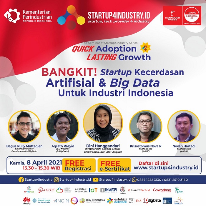 BANGKIT! Startup Kecerdasan Artifisial & Big Data untuk Industri Indonesia