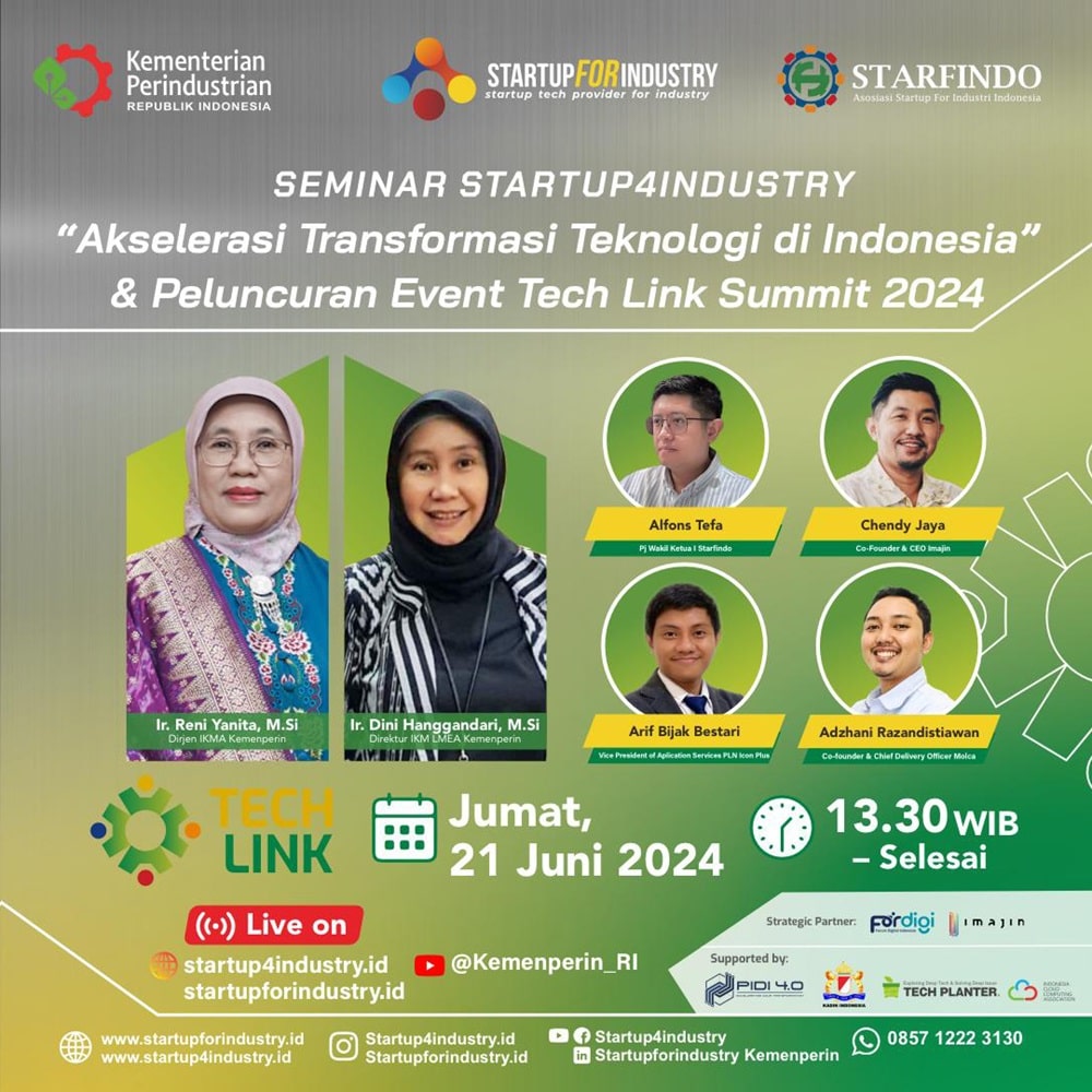 Seminar Akselerasi Transformasi Teknologi di Indonesia & Peluncuran Event Tech Link Summit 2024